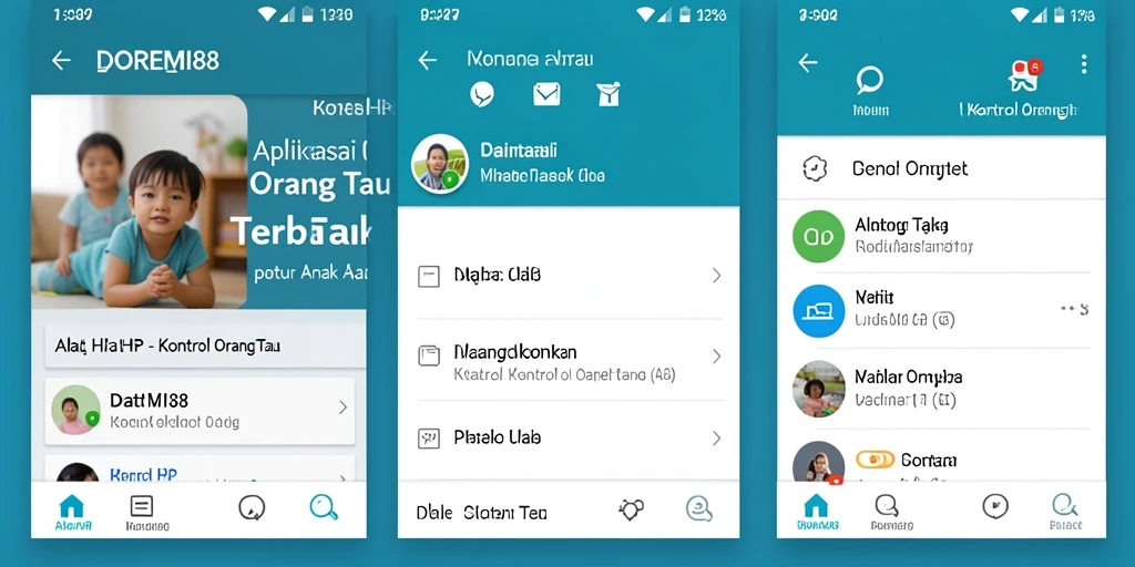 Antarmuka DOREMI88 yang intuitif dan fungsional untuk kontrol orang tua.