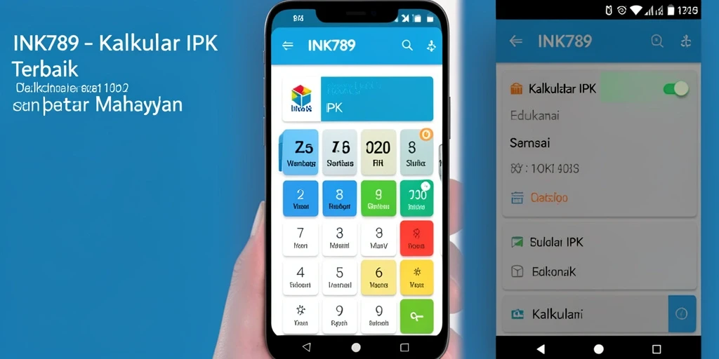 Tampilan antarmuka INK789 yang mudah digunakan untuk kalkulasi IPK.