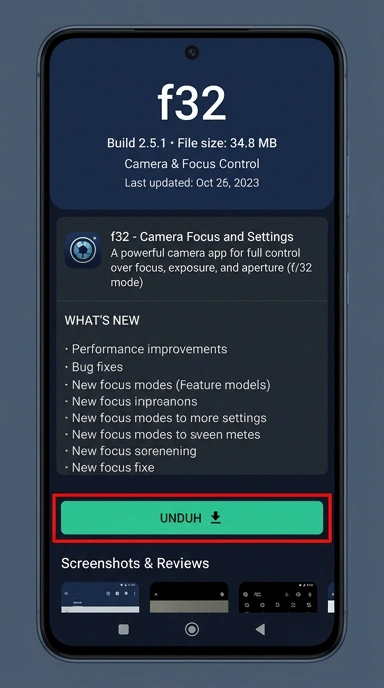 Panduan Unduh dan Instal APK f32 di Android